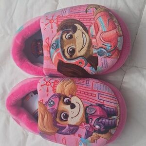 Kids Pink Paw Patrol Slippers